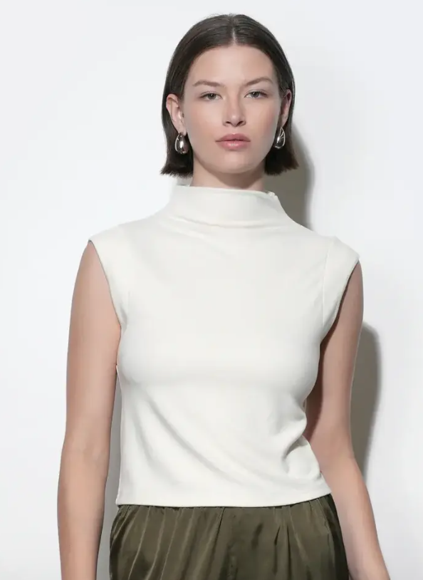 Paloma Funnel Neck Knit Top