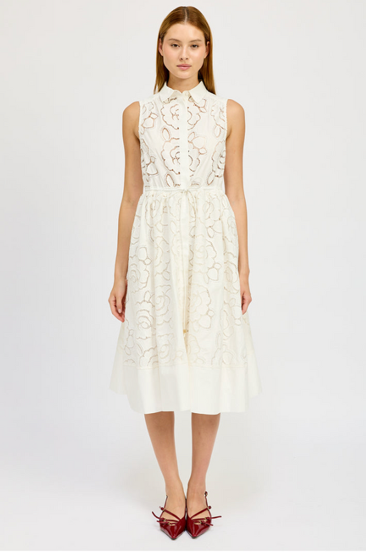 Chloe Belted Midi Dress