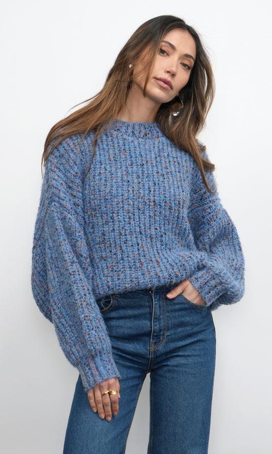 Jasper Slouchy Speckled Crew Neck Sweater