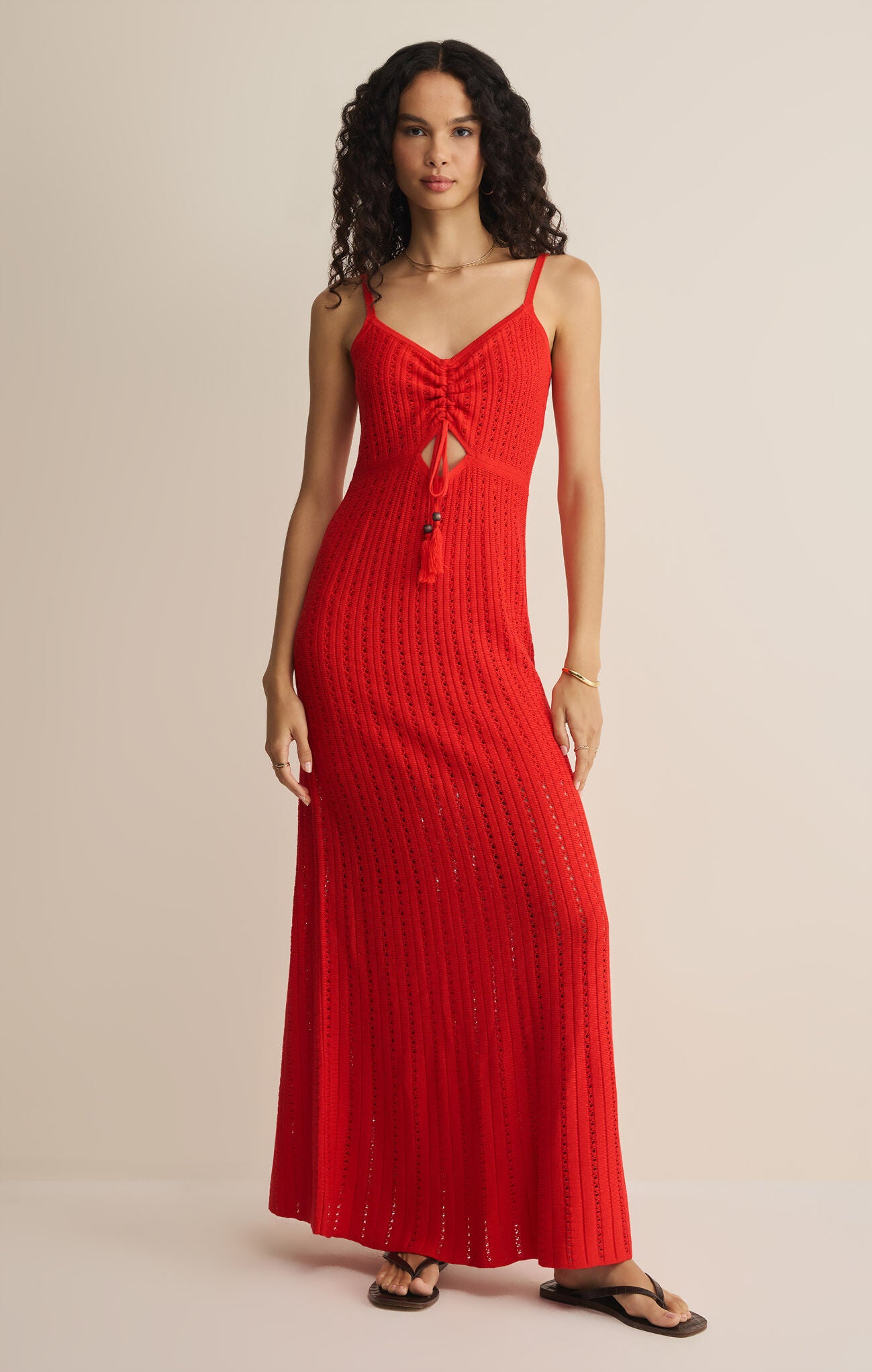 Sunda Crochet Midi Dress