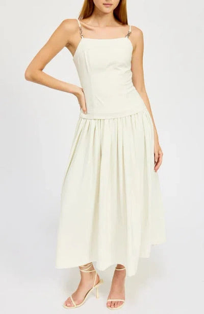 Barrett Mixed Media Maxi Dress