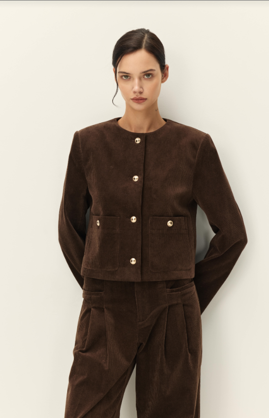 juliette cropped corduroy jacket