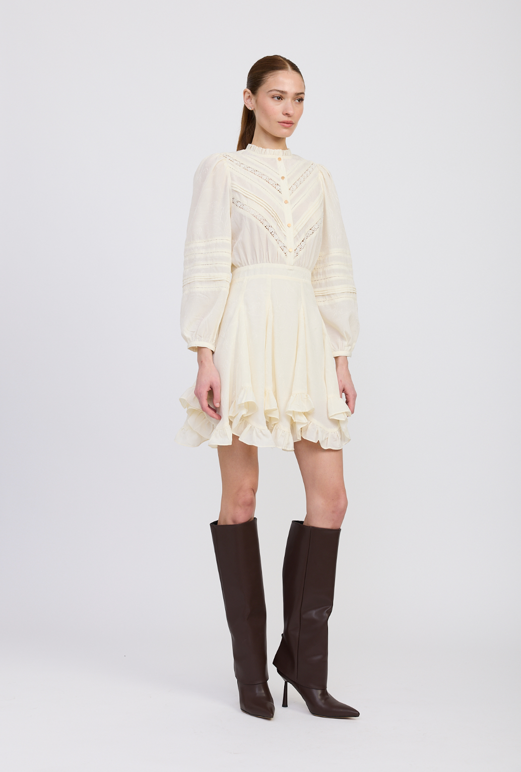 gabriella mini dress En Saison Women's Gabriella Mini Dress - Ivory