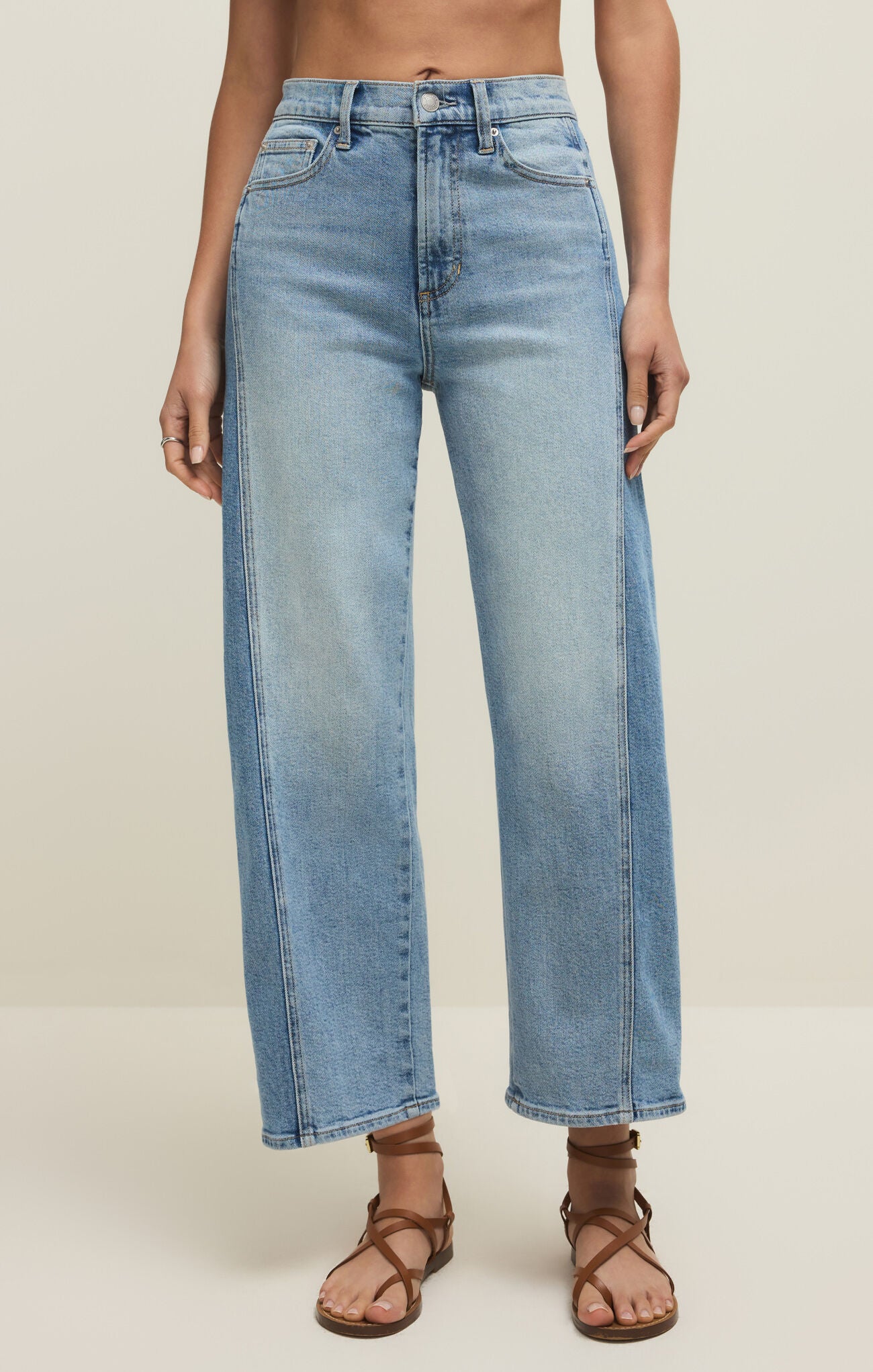 Luna High Rise Crop Bowed