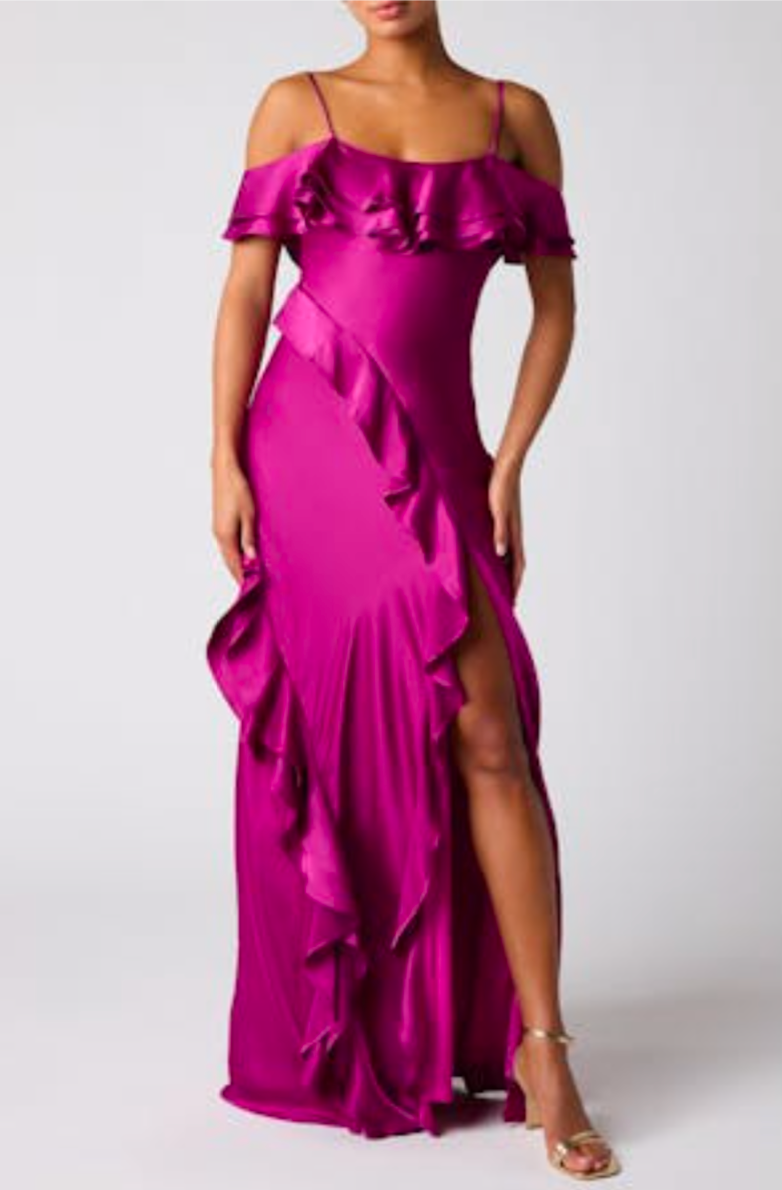 Aviva Off The Shoulder Maxi Dress