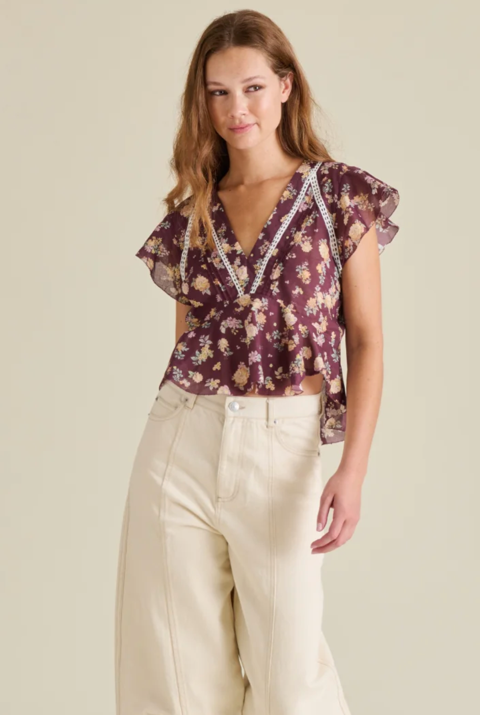 LEYLA TOP IN COTTON VOILE PRINT