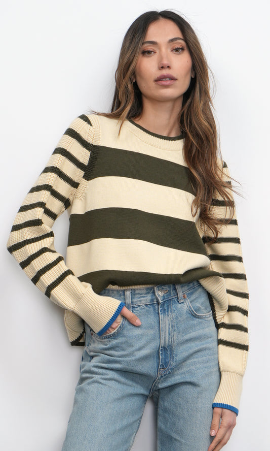Selena Stripe Play Sweater
