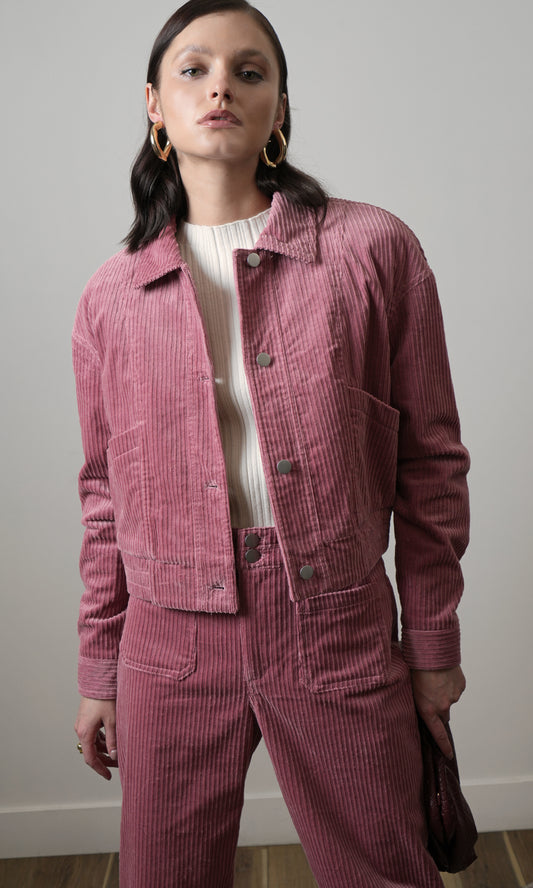 Dylanne Corduroy Jacket w/ Soft Jersey