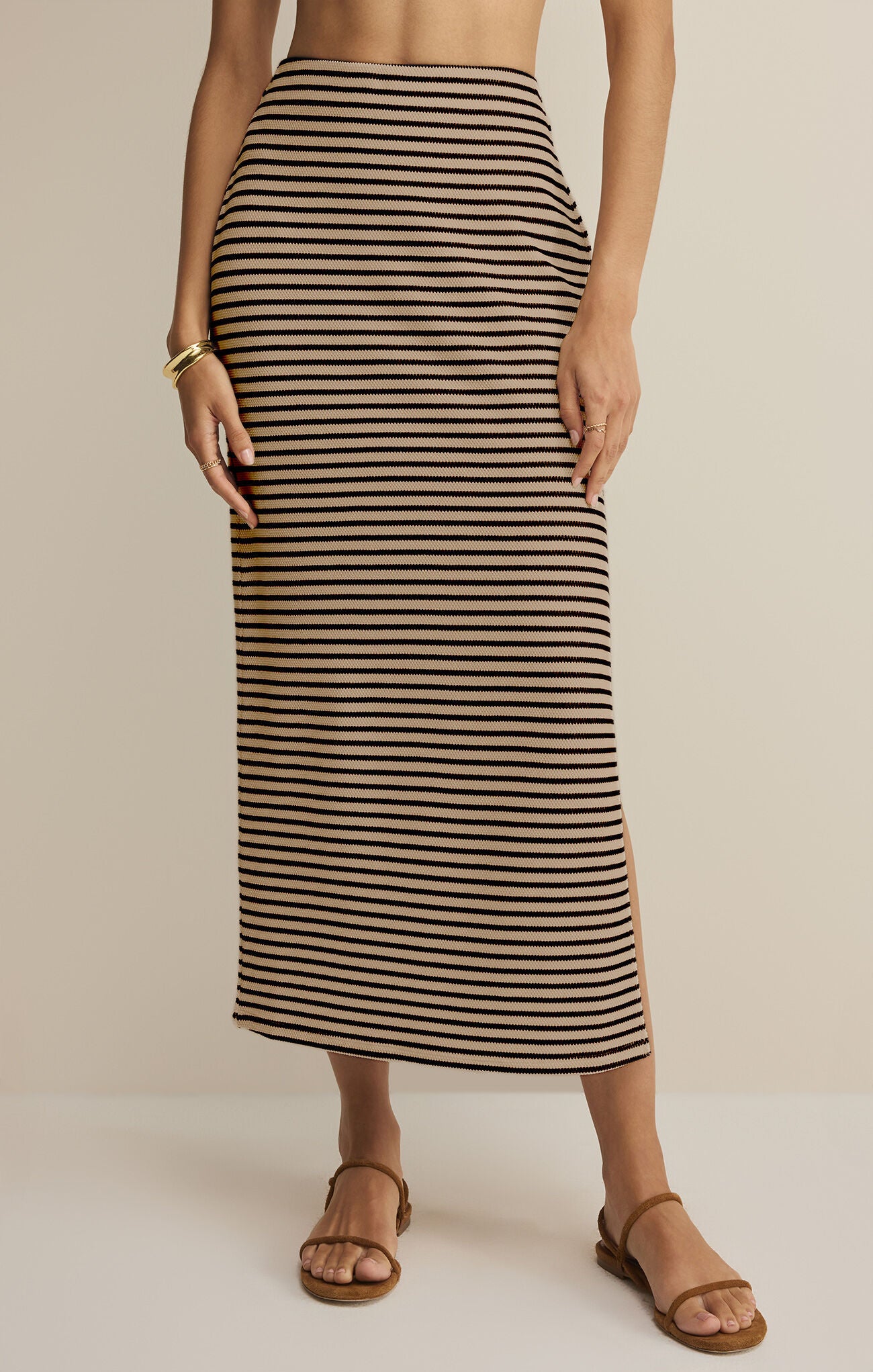 Ainslie Stripe Midi Skirt