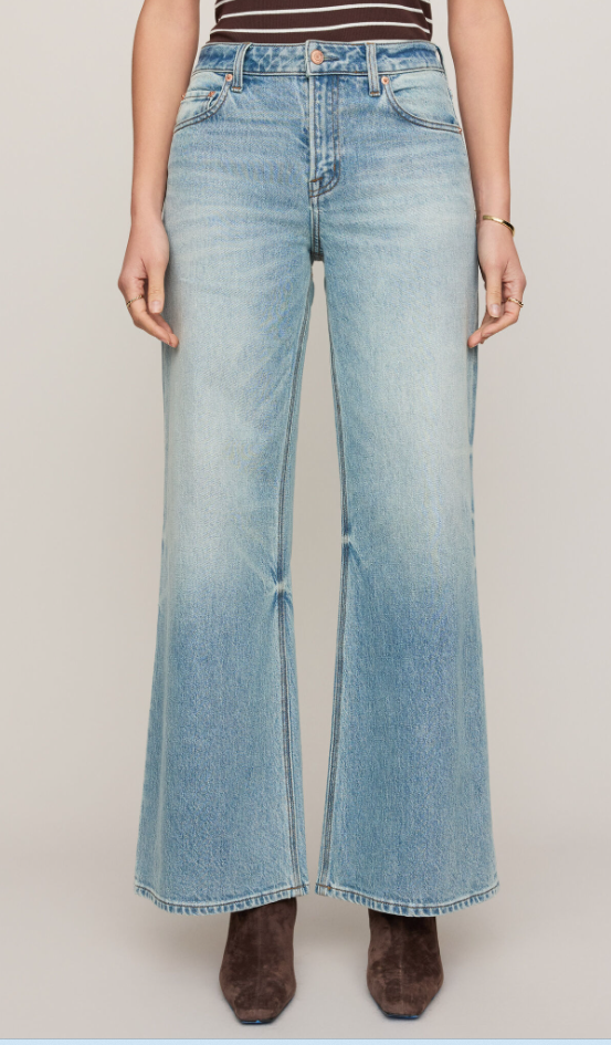 The Stunner Mid Rise Wide Leg