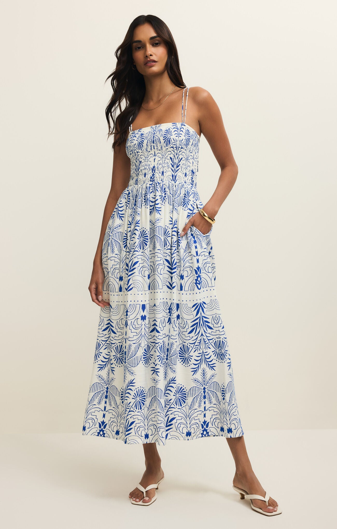 bliss maxi dress Z Supply Nadine Palm Maxi Dress