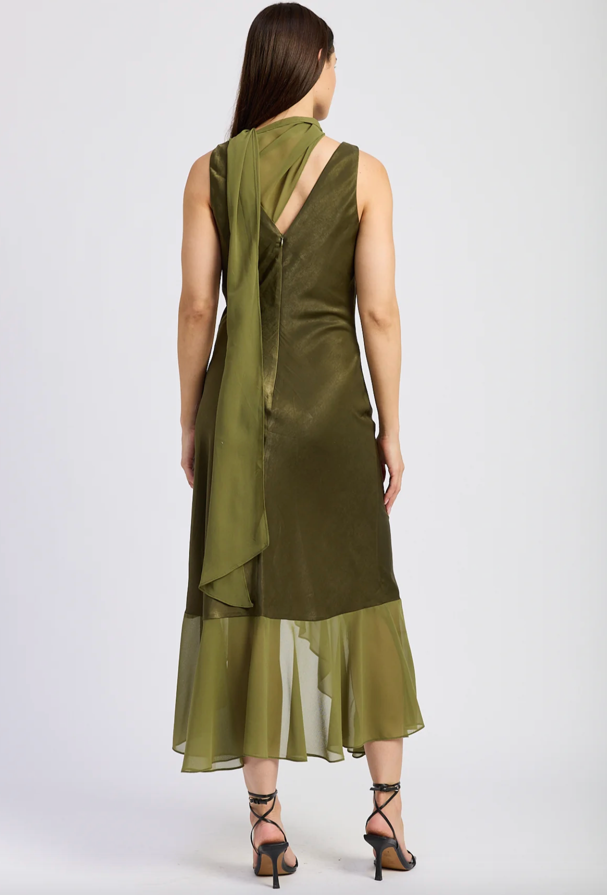 Amirah Cowl Ruffle Maxi