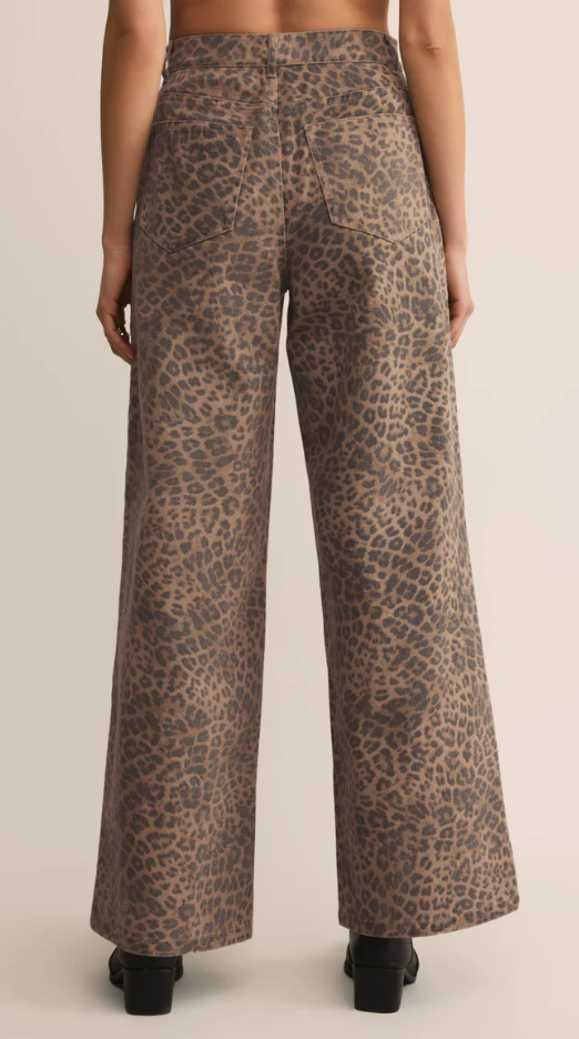 Marli Denim Leopard Pant