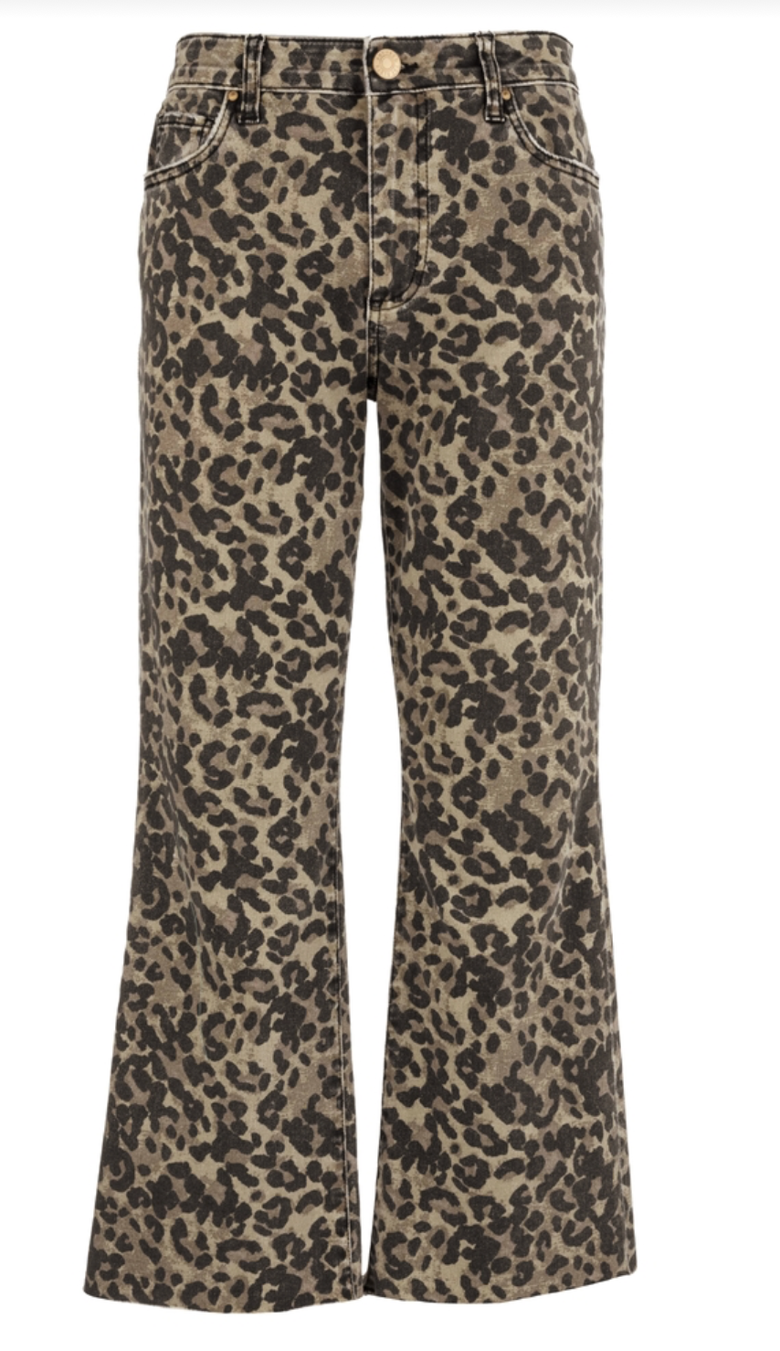 Kelsey Highrise Ankle Flare With Raw Hew