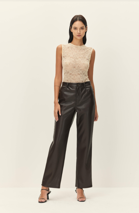 marlow vegan leather pant