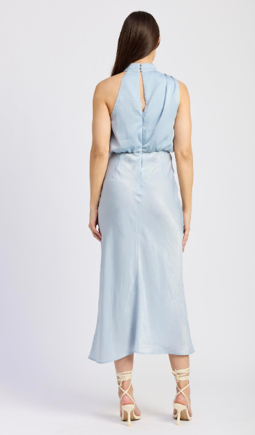 Ani Satin Cowl Midi Dress