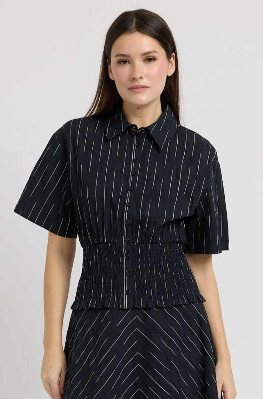 tricia peplum shirt