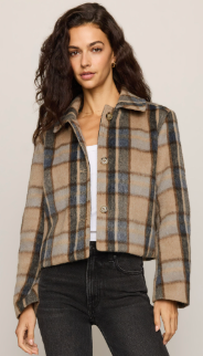 Petra Plaid Shrunken Jacket