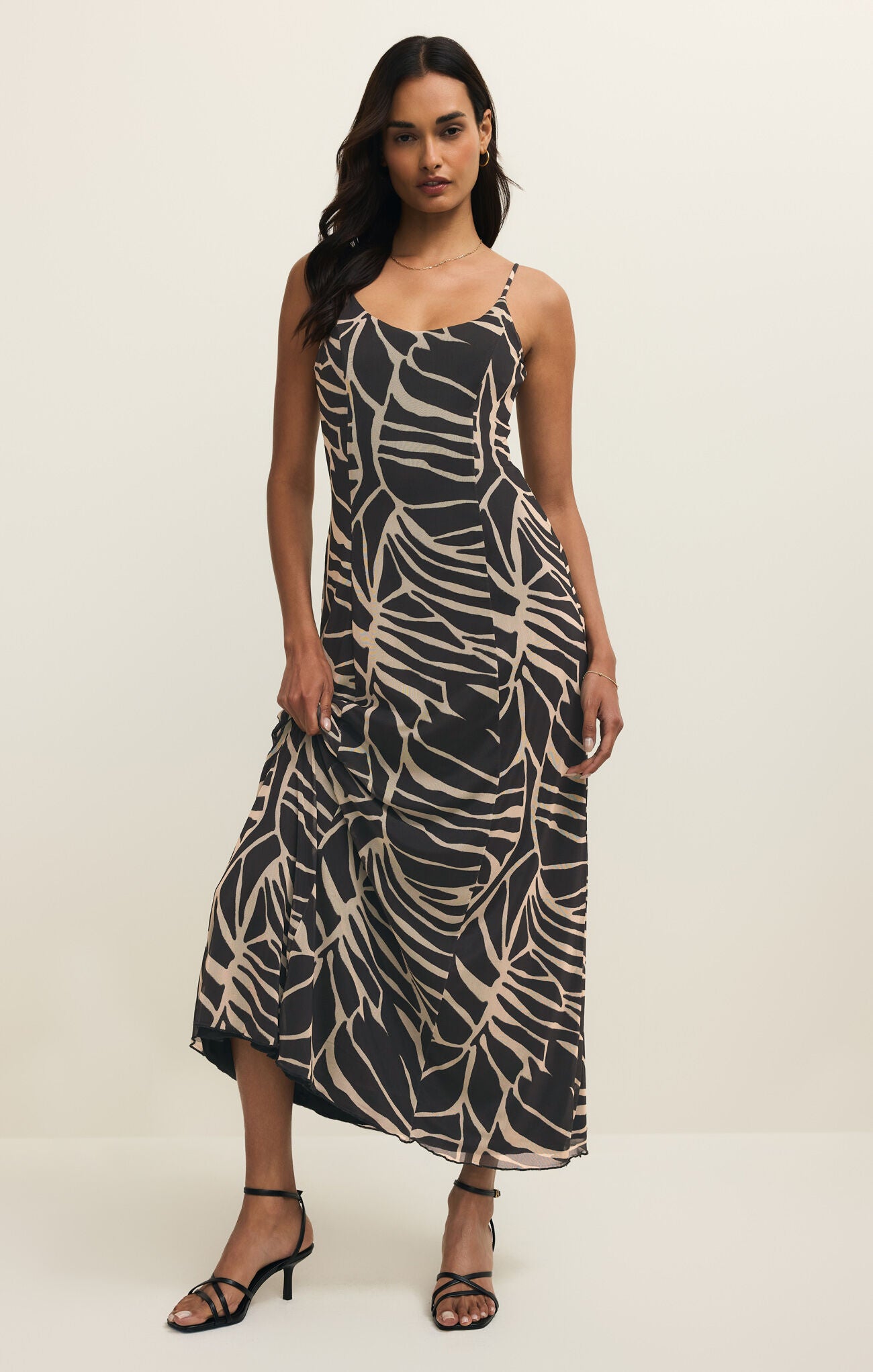 Charisma Tova Palm Midi Dress