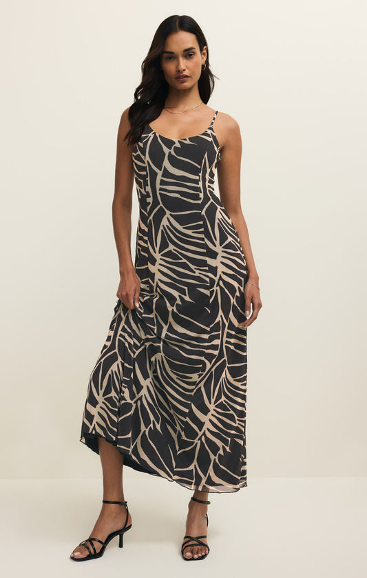 Charisma Tova Palm Midi Dress