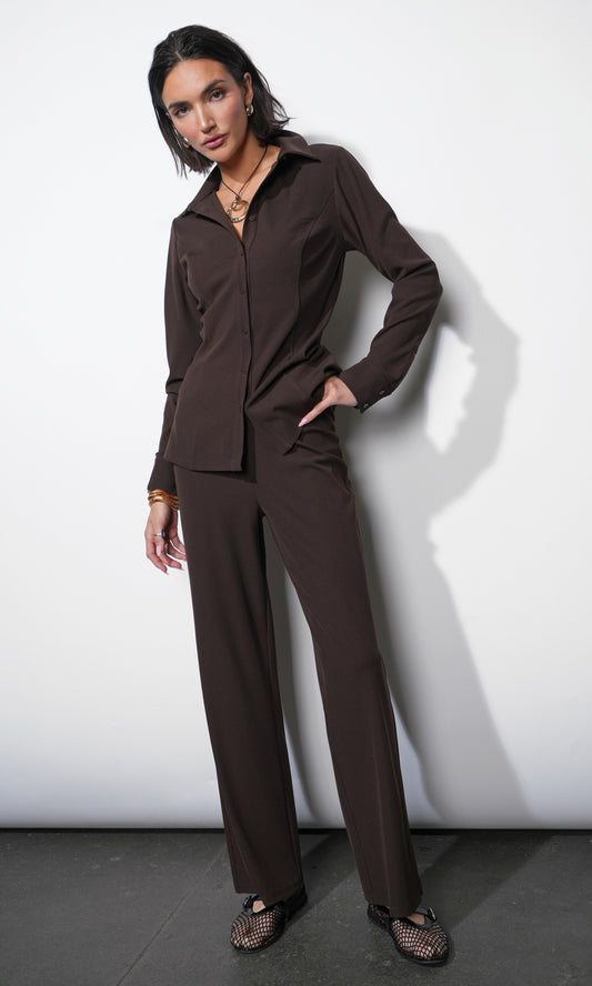 Quinn Rib Knit Pull Up Pant