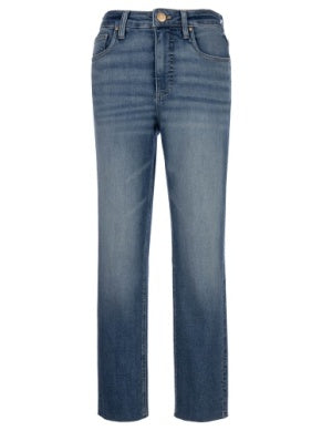 Rachael High Rise Fab Ab Mom Raw Hem