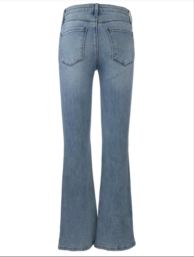 Ana  High Rise Fab Ab Flare- Baby Dn All Over