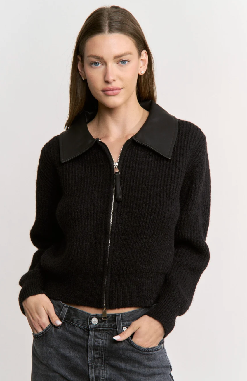 aileen sweater zip jacket