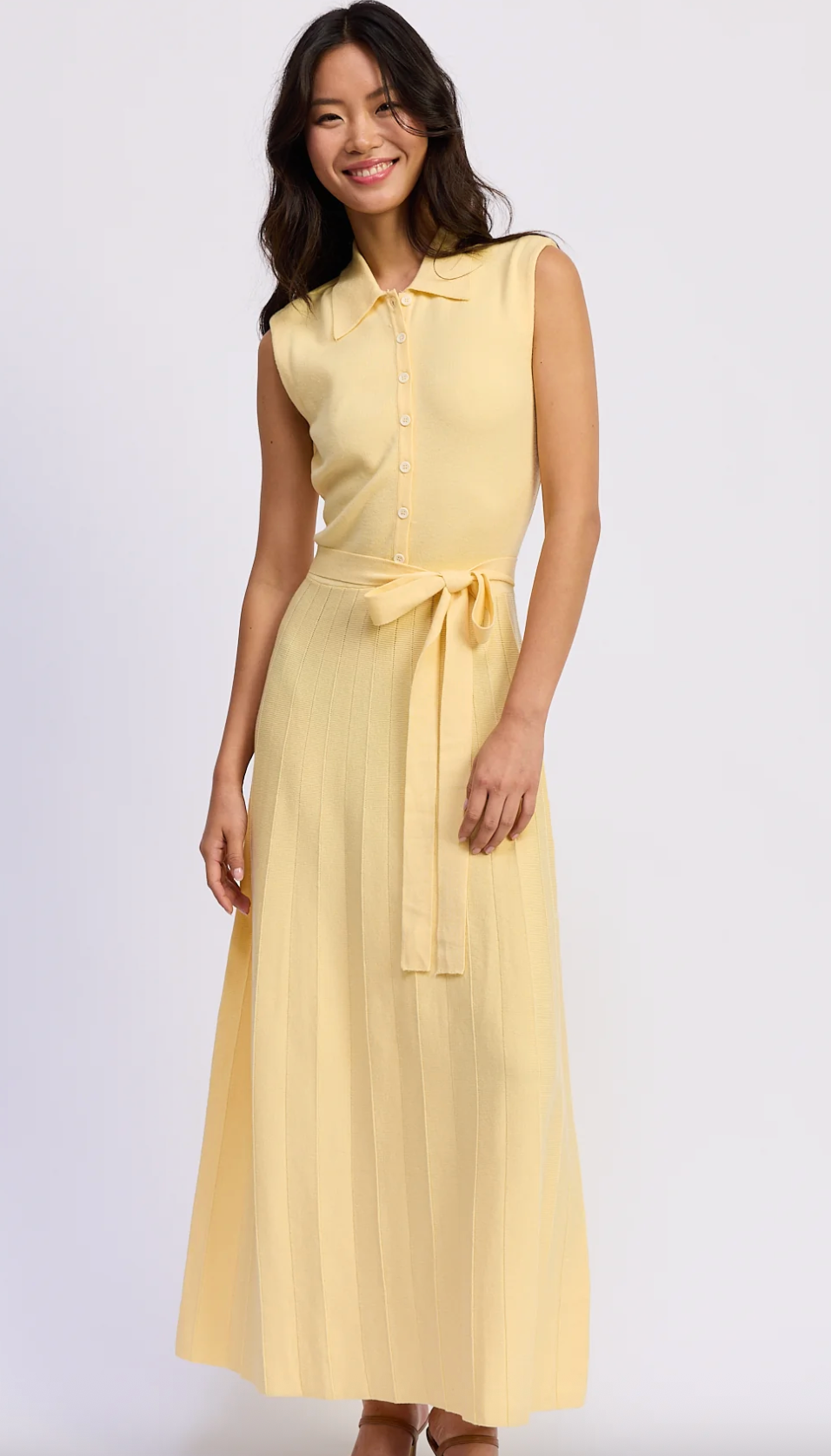 Palazzo Knit Midi Dress