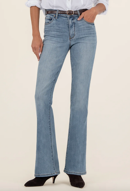 Ana  High Rise Fab Ab Flare- Baby Dn All Over