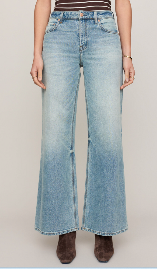 The Stunner Mid Rise Wide Leg
