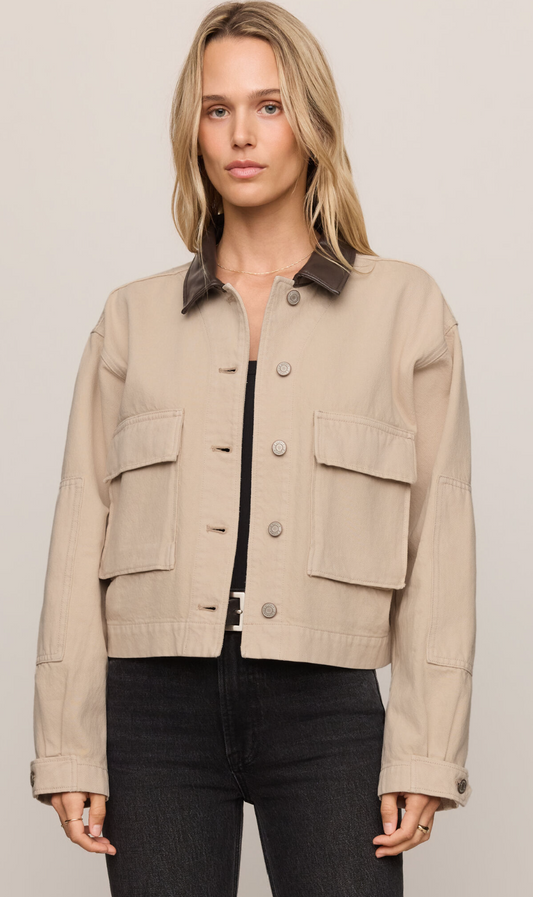 Rey Cropped Chore Jacket