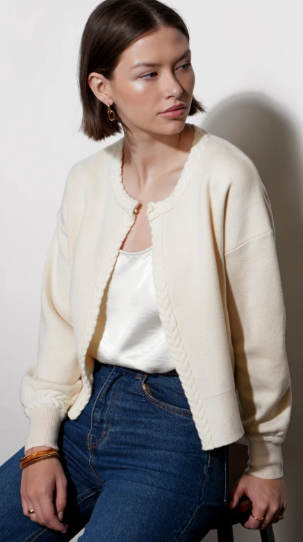 Teagan Braid Detail Cardigan
