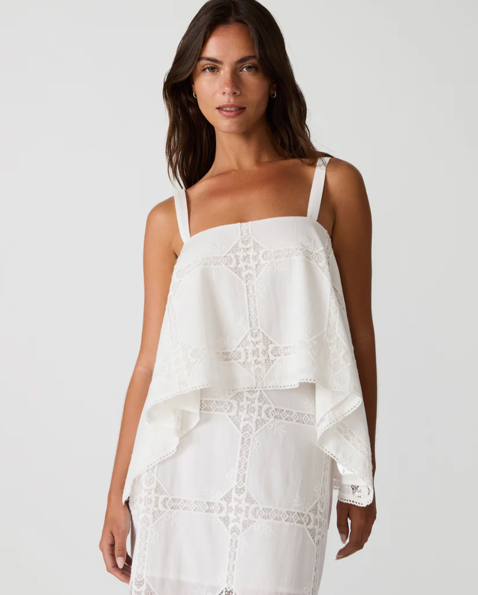 AINSLEE TOP IN EYELET