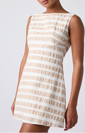 LEAH STRIPED MINI DRESS