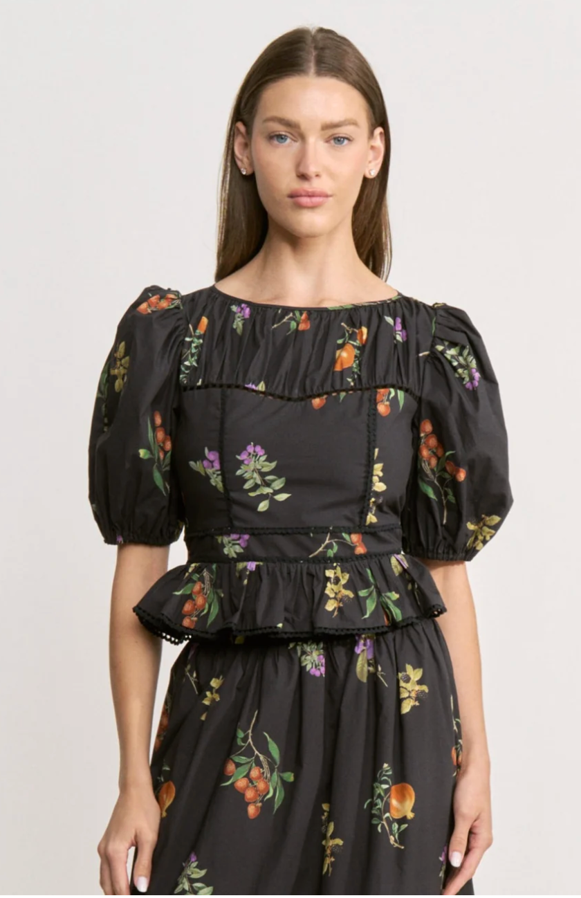 kristie peplum top