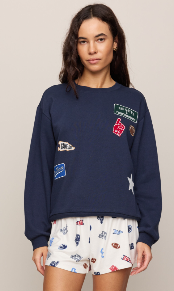 Boyfriend Patch Sweatshirt