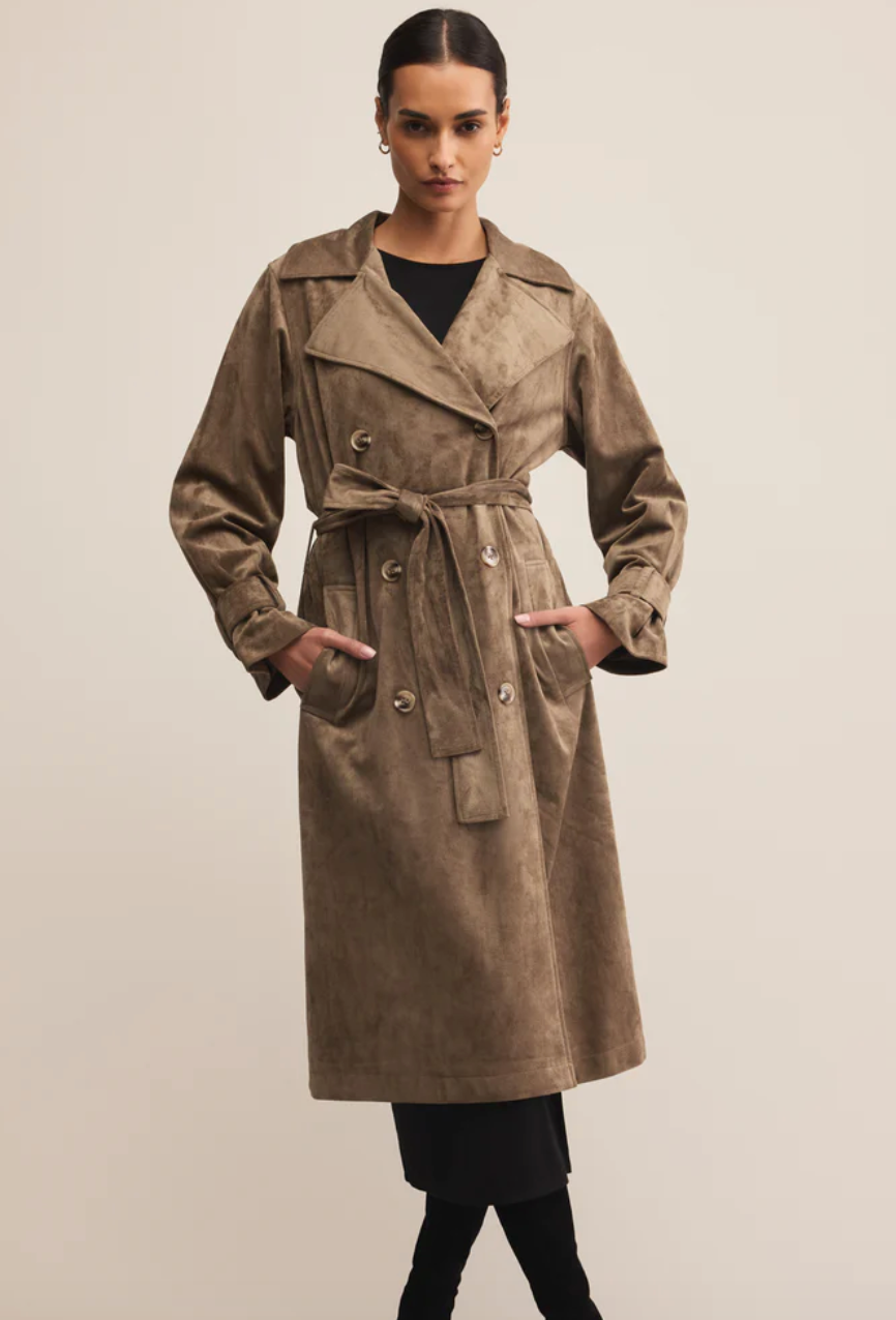Dorian Suede Trench