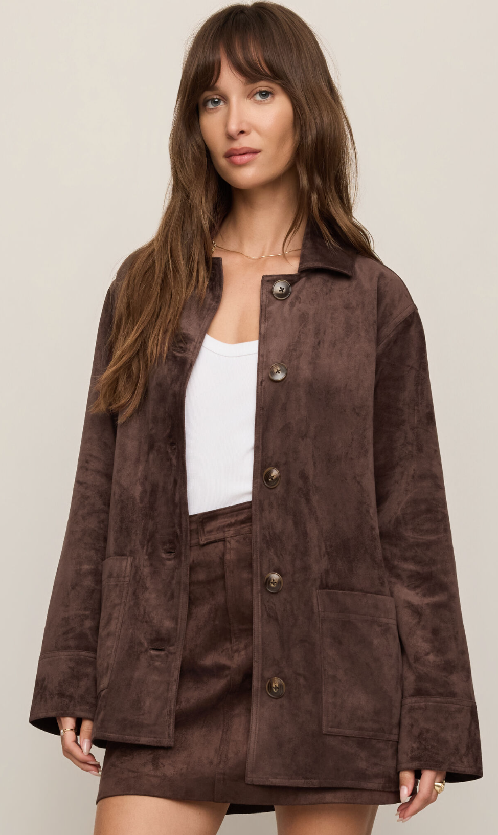 Decker Suede Chore Coat